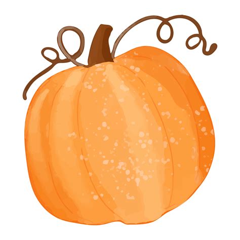 Watercolor Pumpkin Hand Painted Decoration Clipart 8849030 Png