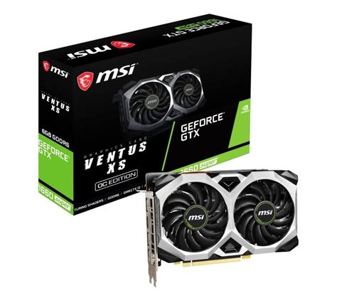 Check spelling or type a new query. MSI GeForce GTX 1660 SUPER VENTUS XS 6GB OC Graphics Card | Ebuyer.com