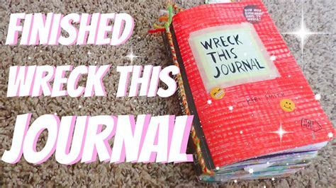 Finished Wreck This Journal Youtube