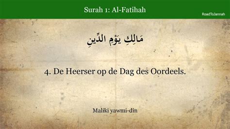 You can listen the beautiful recite of this surah online and also read the arabic text including translation in english and. Quran: 1 Surah Al-Fatiha (Het Begin): Arabische en ...