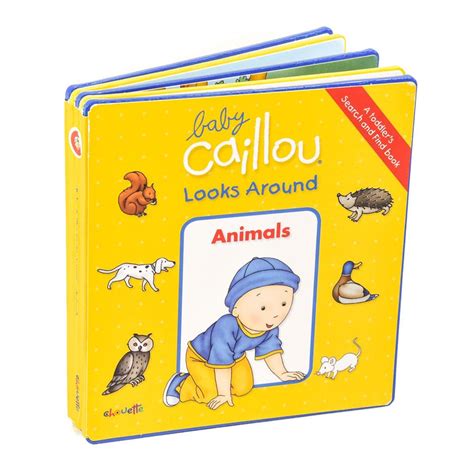 Baby Caillou Looks Around A Toddlers Search And Find Hardcover Book