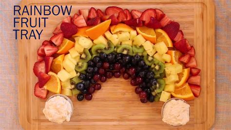Rainbow Fruit Tray And Pot Of Gold Fruit Dip The Produce Moms Youtube