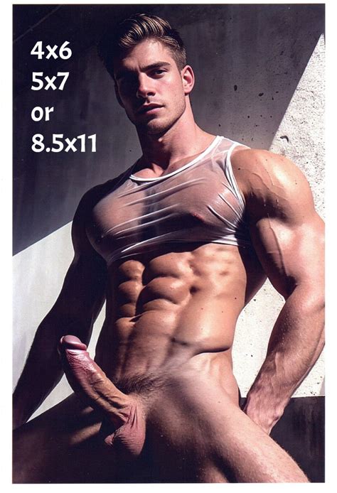 Nude Handsome Muscular Male Bodybuilder Gay Interest Lgbtq Etsy Canada