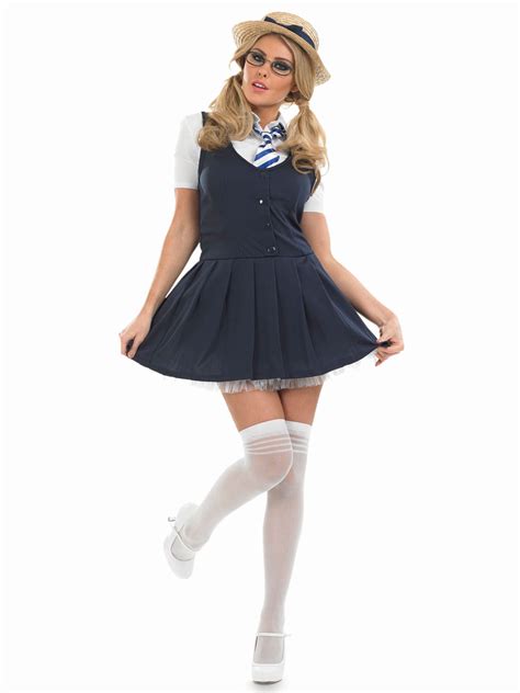 Adult School Girl Tutu Costume Fs3272 Fancy Dress Ball