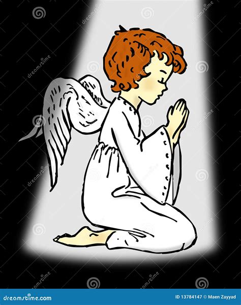 Praying Angel Stock Illustration Illustration Of Pray 13784147