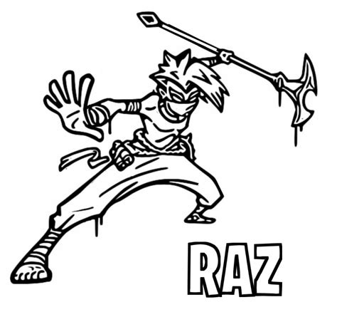 In this section you will find many coloring pages from the popular fortnite game. Coloring page Fortnite Chapter 2 Season 6 : Raz (icon) 4