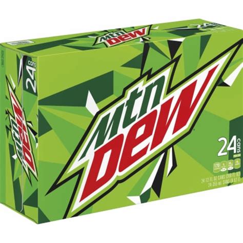 Mountain Dew Soda Cans 24 Pk 12 Fl Oz Kroger