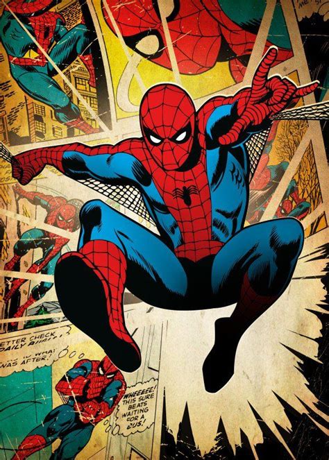 Spider Man Spider Man Gallery Quality Print On Thick 45cm 32cm Metal