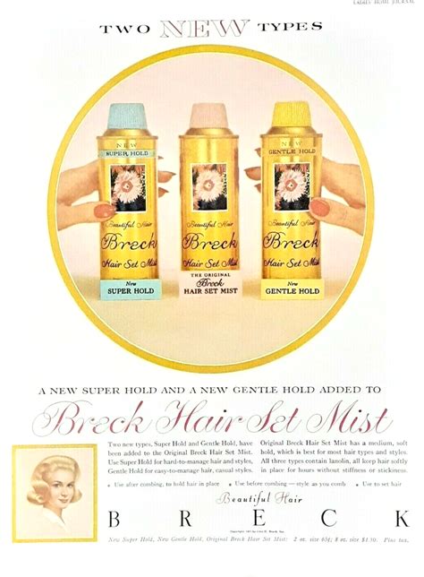 Advertisement For Breck Hair Set Mist Or