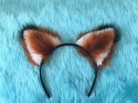 Fox Ears Headband High Quality Fur