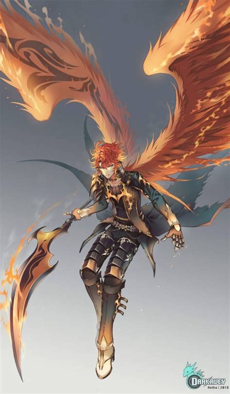 Phoenix Bnha X Male Reader Character Information Concept Art