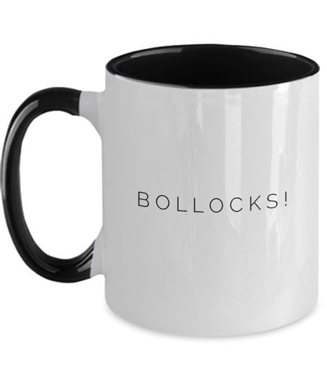 Rude Coffee Mug Bollocks Statement Mug Offensive T Rude Etsy