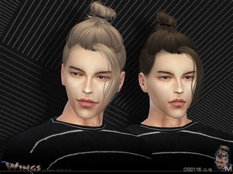 Wingssims Wings Hair Os0116 M Sims 4 Hair Male Mens Hairstyles