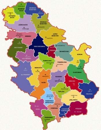 Karta Srbije Okruzi | Mapa Mcdonald
