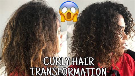 Curly Hair Transformation On My Sister Youtube
