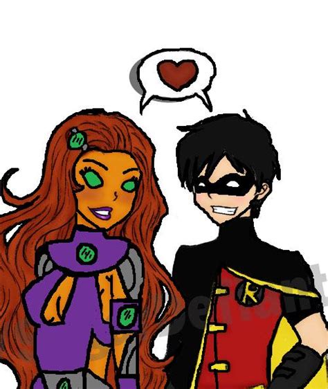 Starfire And Robin Yj By Koriannaanders On Deviantart