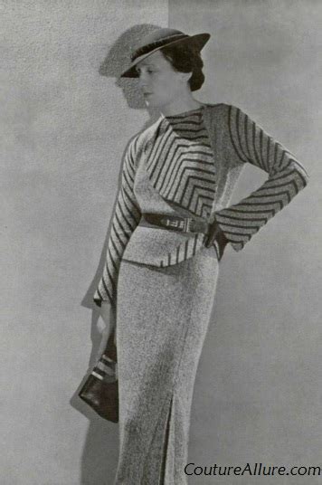 Couture Allure Vintage Fashion Paris Fashion 1934