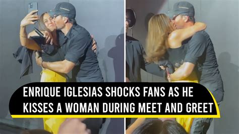 Enrique Iglesias Kisses Woman Fan During Meet And Greet Viral Video