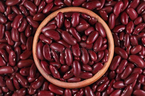 Red Kidney Beans Red Rajma Kidney Bean In Pottery Stock Photo