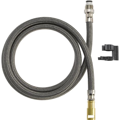 These are the supply lines for hot and cold water. Delta Palo Pullout Spray Hose Pullout Kitchen Faucet ...