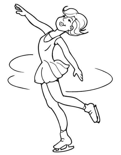 Free Figure Skating Coloring Pages Download Free Figure Skating