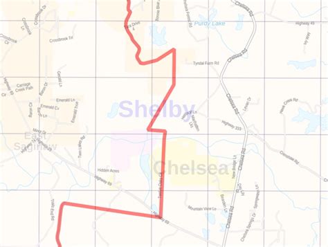 Shelby County Zip Code Map Alabama