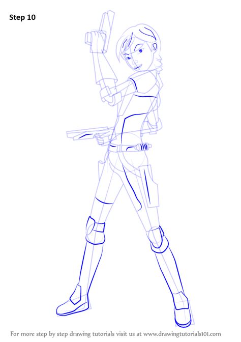 How To Draw Sabine From Star Wars Star Wars Step By Step
