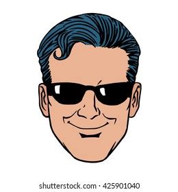 Retro Emoji Spy Man Face Stock Illustration Shutterstock