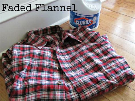 Faded Flannel A Diy Bleached Flannel Shirt Flannel Diy Shirt