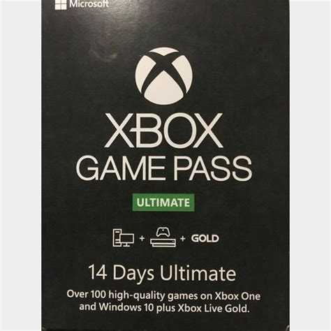 Premium Xbox Game Pass Ultimate 14 Days Xbox Live Gold T Cards