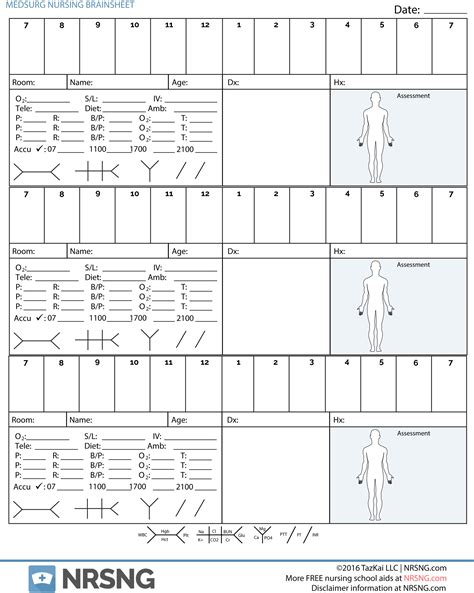 4 Patient Nursing Report Sheet 25 Sheet Pack Nrsng Nurse Report