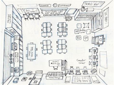 Classroom Planning Art Classroom Layout Classroom Floor Plan