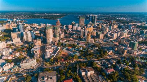 aerial view of dar es salaam city tanzania stock image image of city salaam 143911867