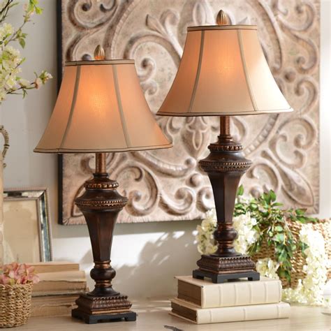 A Set Of Lamps Is Perfect For Nightstands Or Framing Your Buffet Traditional Table Lamps