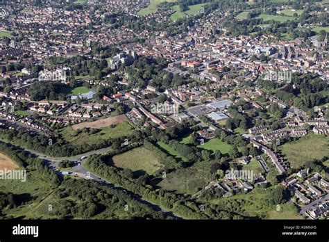 Aerial View Of Ripon North Yorkshire From Above The A61 At The