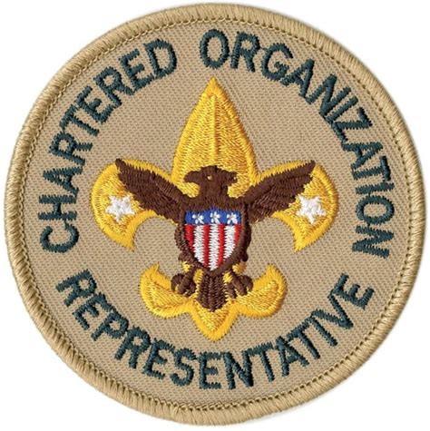 Chartered Organization Representative Patch Bsa Cac Scout Shop