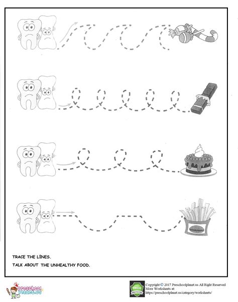 dental health week worksheet for preschool preschoolplanet