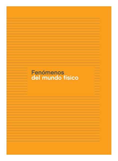 Propuesta Actividades Del Fenomenos Del Mundo F Sico To Grado Fen Menos Del Mundo F Sico Eje