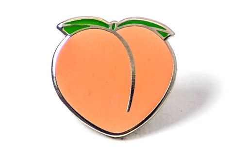 Peach Emoji Pin Jacket Pins Pin Patches Lapel Pins