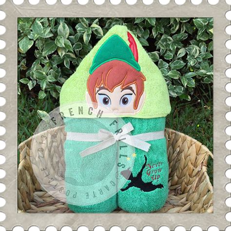 Neverland Boy hooded towel design. #Embroidery #Applique | Applique towels, Young boy gifts ...