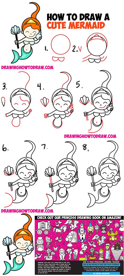 Https://tommynaija.com/draw/how To Draw A Cute Mermaid Easy