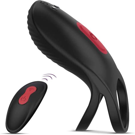 Lollanda Silicone Vibrating Dual Penis Ring Waterproof Rechargeable Penisring Vibratorsex Toy