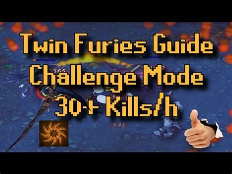 To enter their chamber, the player must gain 40 zamorakian kill count. Twin Furies Melee Guide - 30+ Kills/h (Challenge Mode) - YouTube