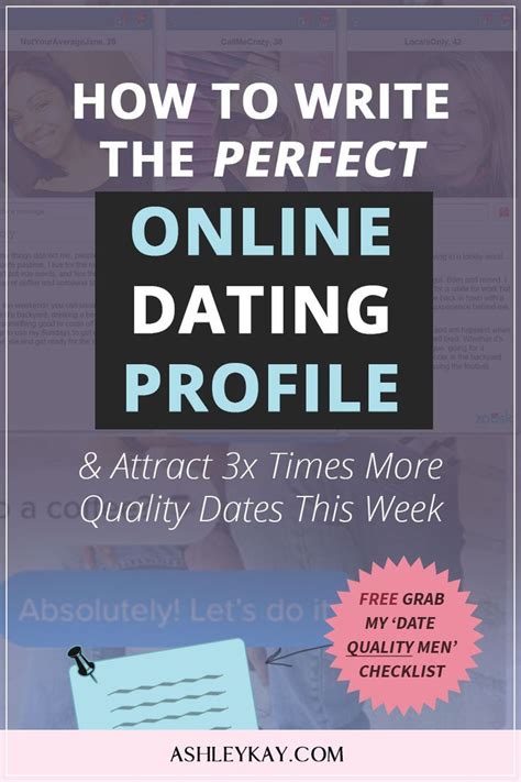 how to write the perfect online dating profile and attract 3x times more quality dates this week