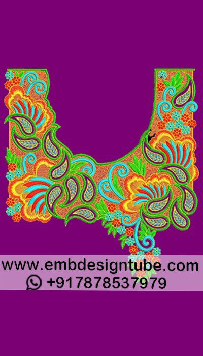Pin By Lio Embdesigntube Blog On Neck Embroidery Designs Stitch