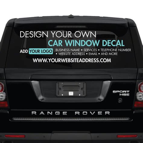 car window sticker design   custom  personalised car window sticker create