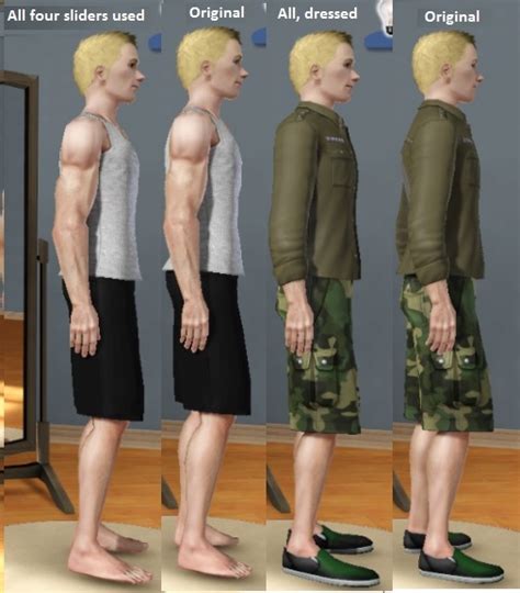 Mod The Sims Feet Sizetoe Size Sliders