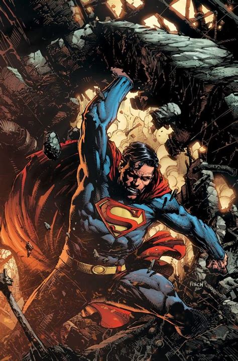 Superman In The Midst Of Destruction