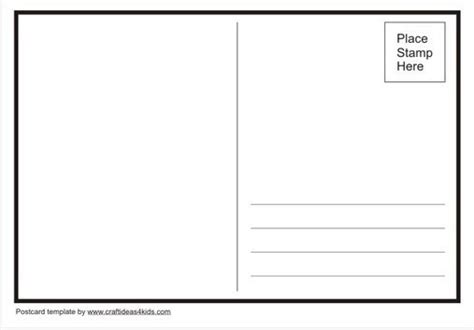 Postcard Template For Kids New Business Template