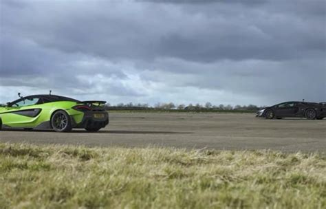 Video Mclaren 600lt Takes On The Lamborghini Aventador Svj In A Super